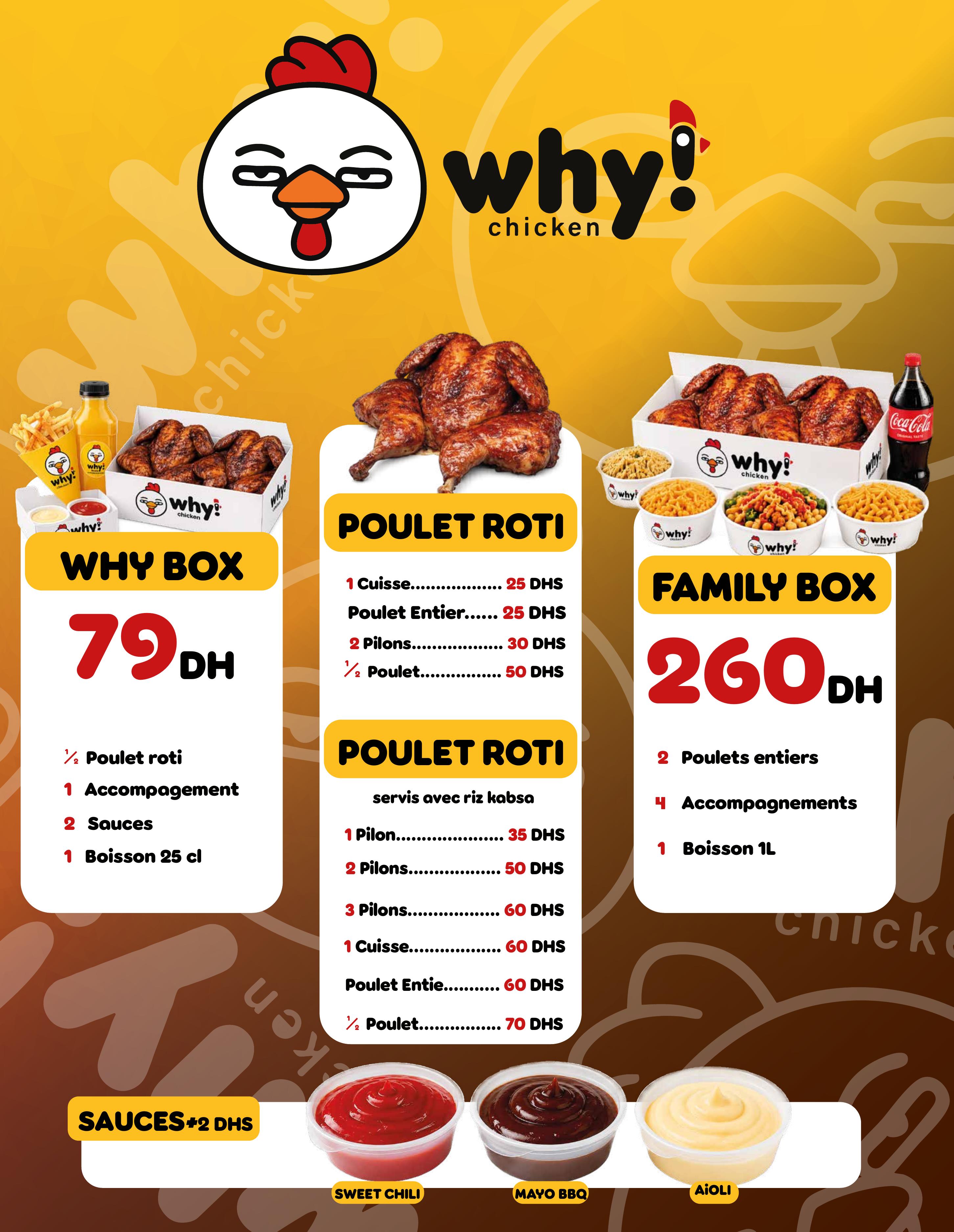 Menu Why!Chicken — page 1